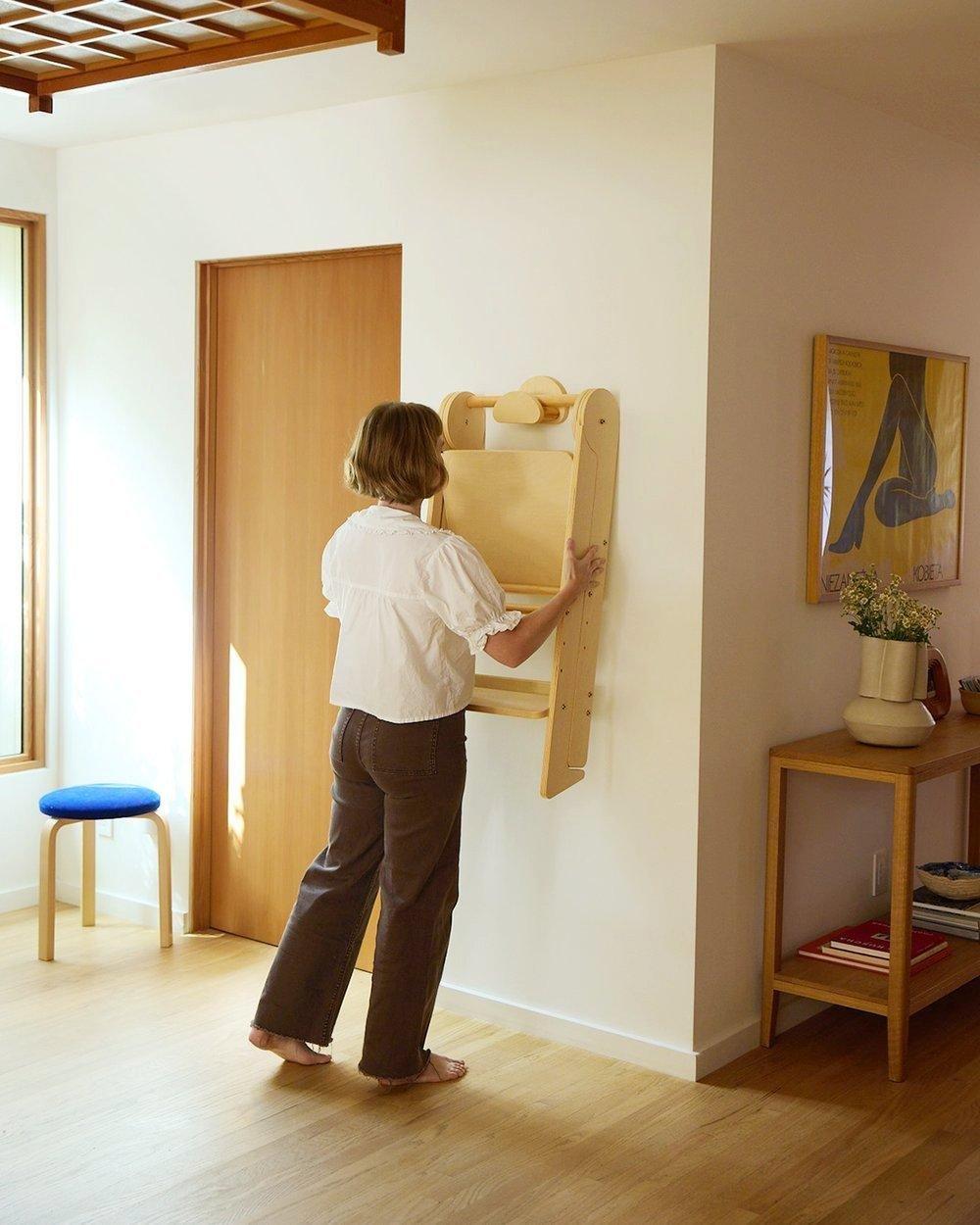 Foldable Helper Tower&reg; Wall Hook in Sage image number 2