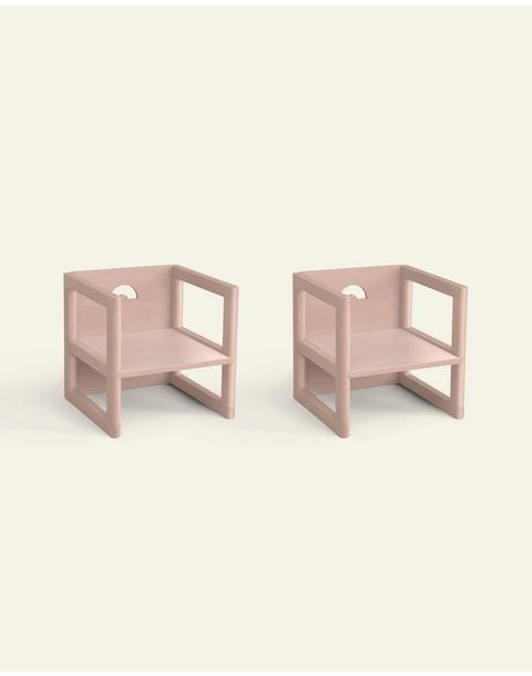 Reversible Chair in Desert Pink - Set of 2