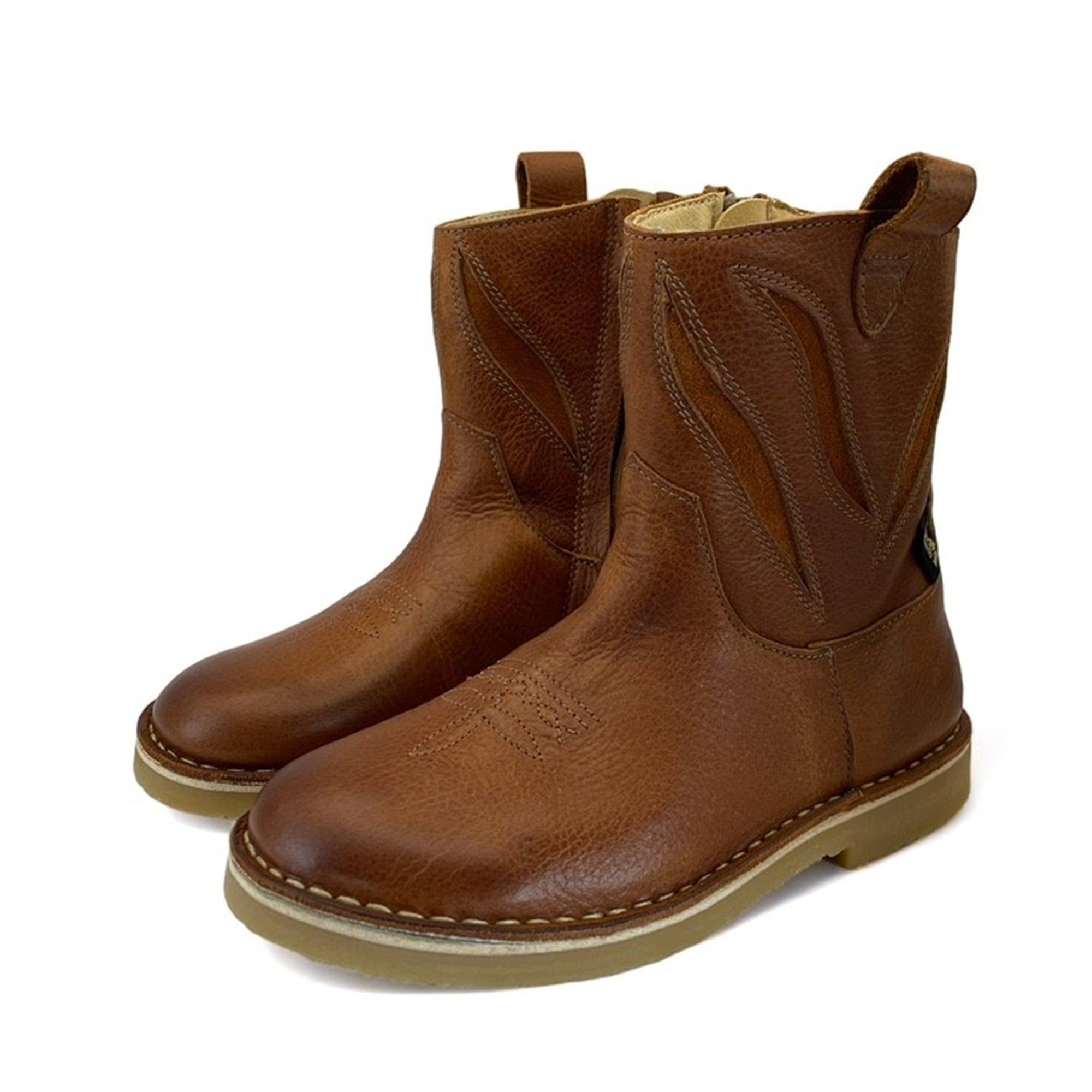 Jessie Cowboy Boot in Cognac