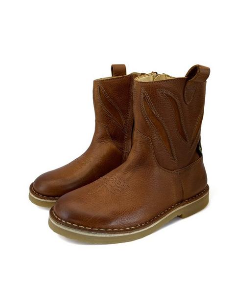 Jessie Cowboy Boot in Cognac