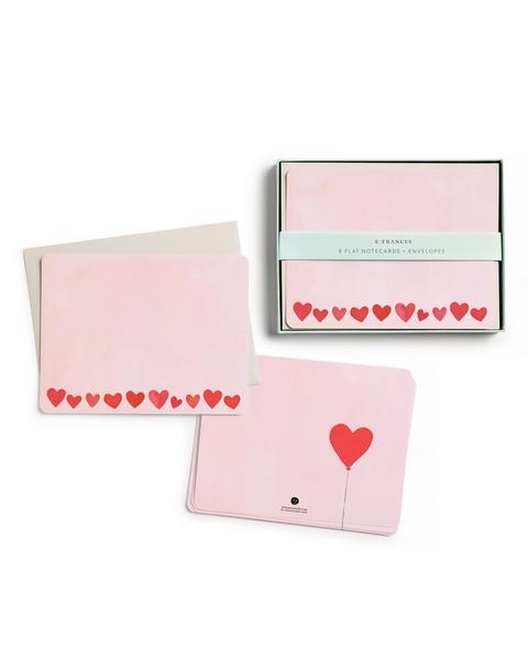 Mini Hearts Blush Flat Note Set