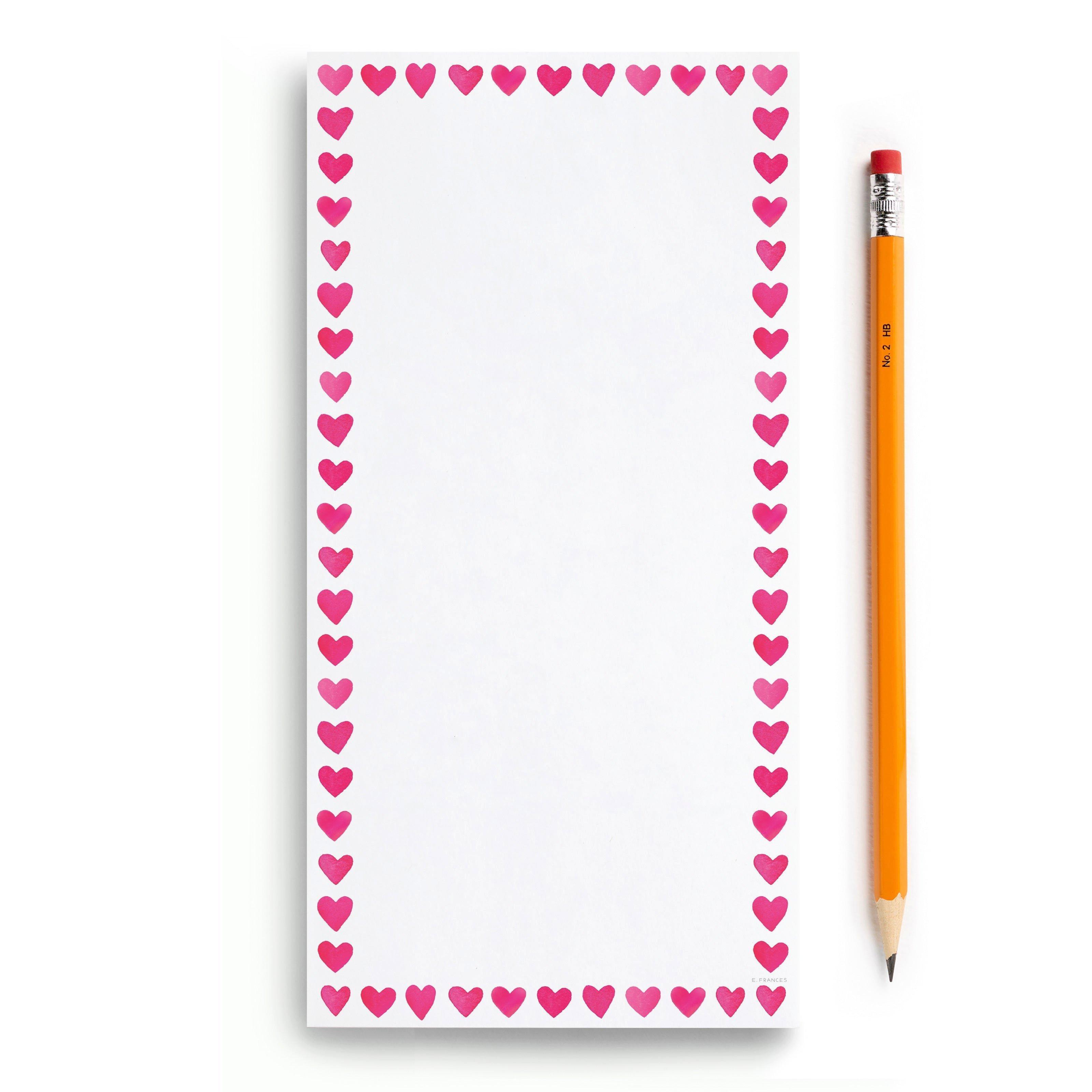 Mini Hearts Frame Market Notepad image number 1