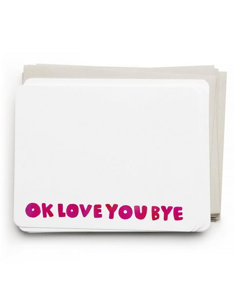 Okloveyoubye Flat Note Set