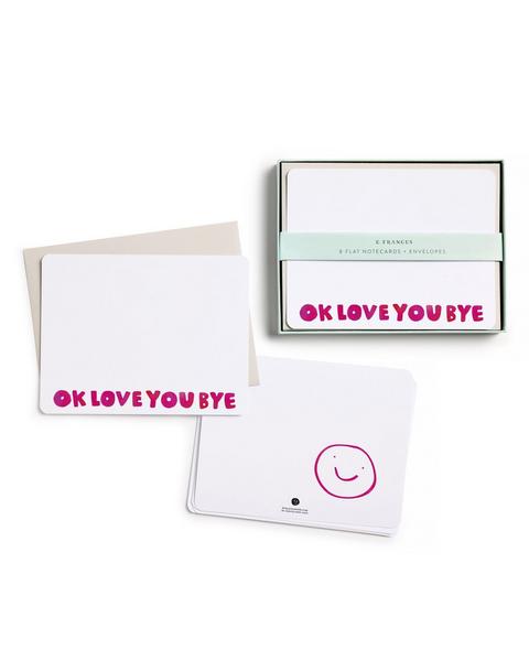 Okloveyoubye Flat Note Set