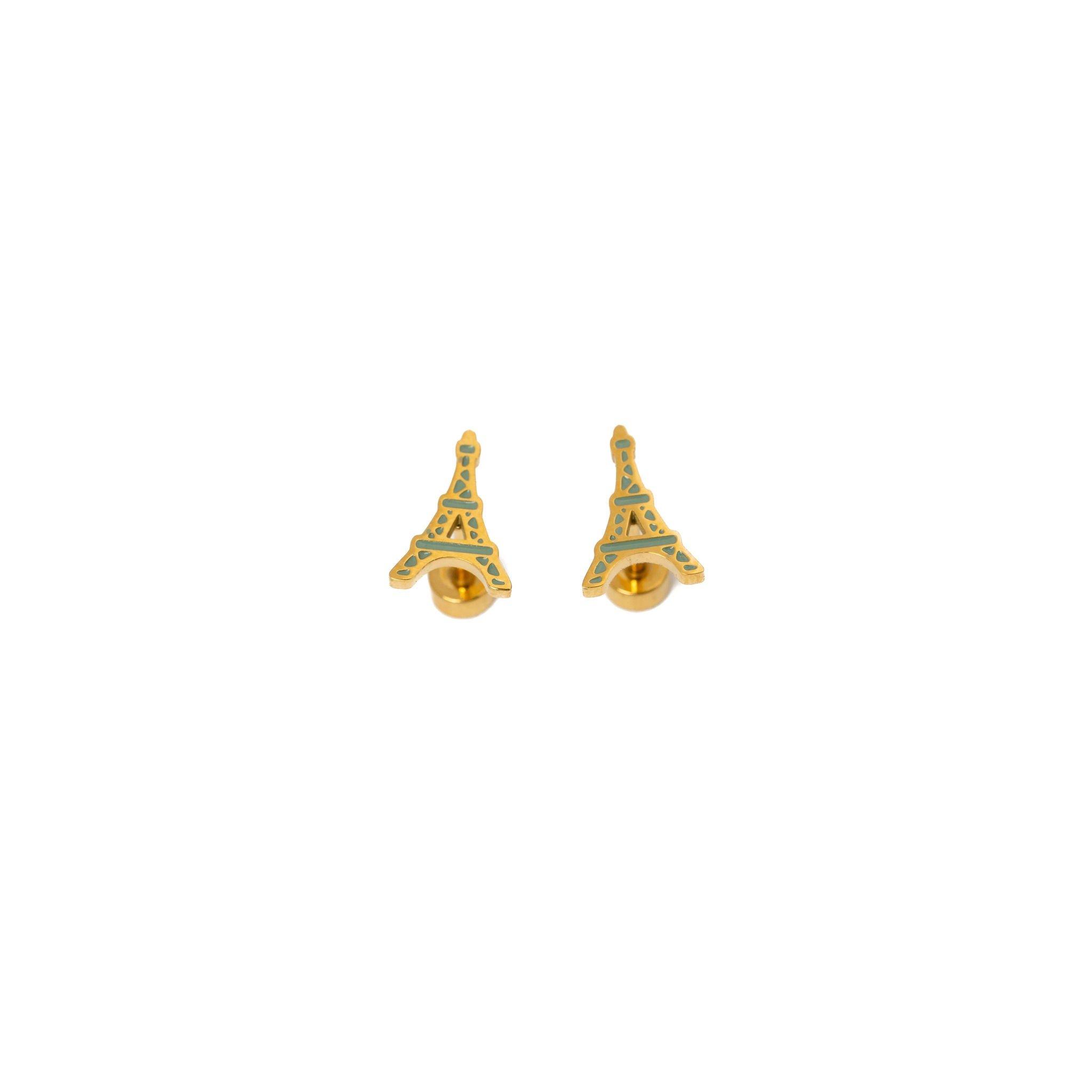 Eiffel Tower Stud Earrings