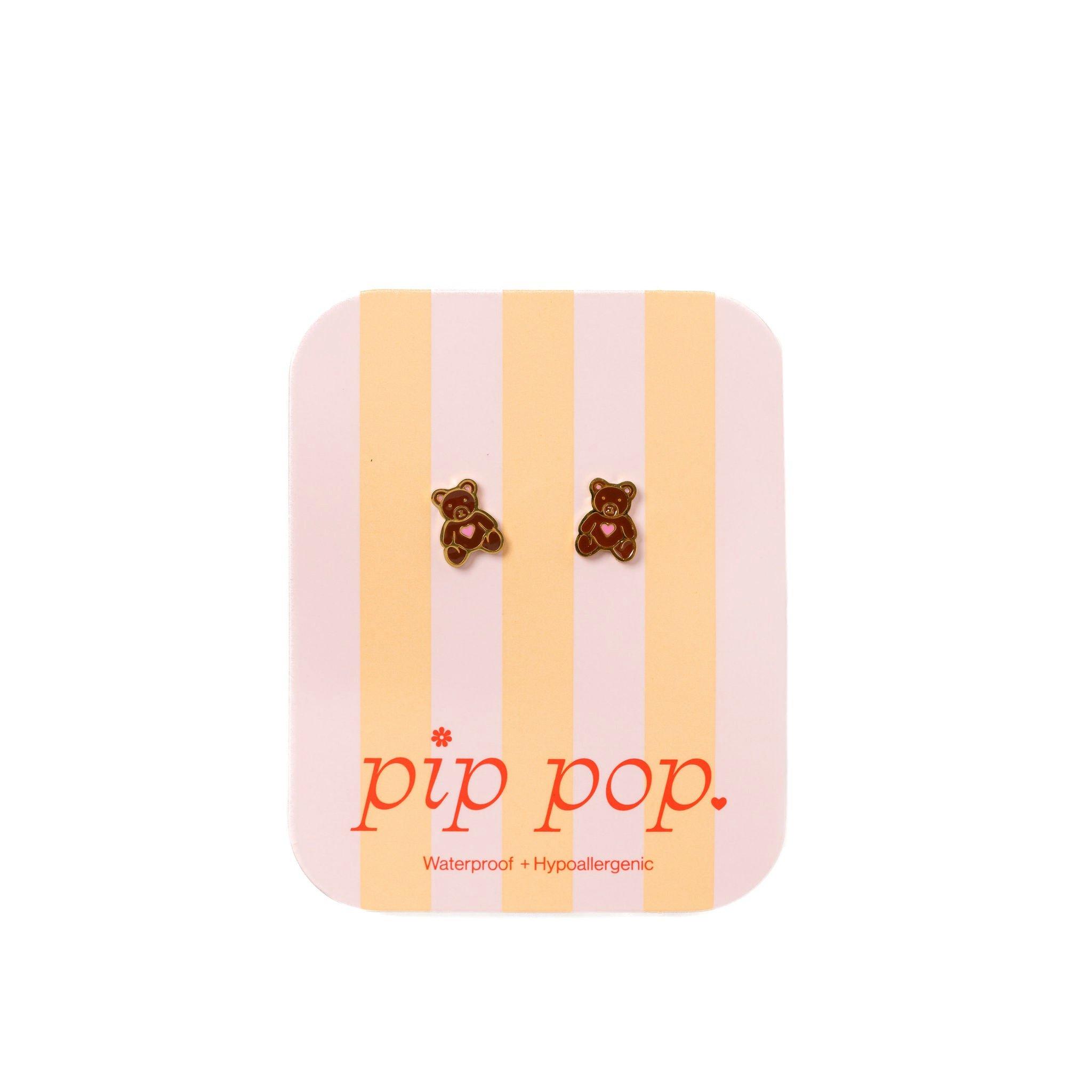Teddy Bear Stud Earrings image number 2
