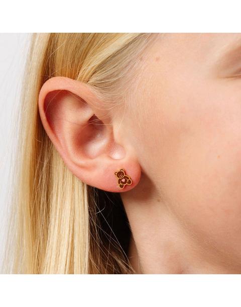 Teddy Bear Stud Earrings