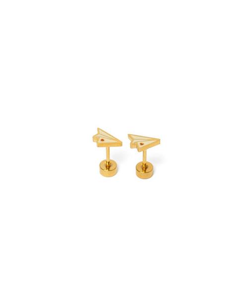 Paper Airplane Stud Earrings