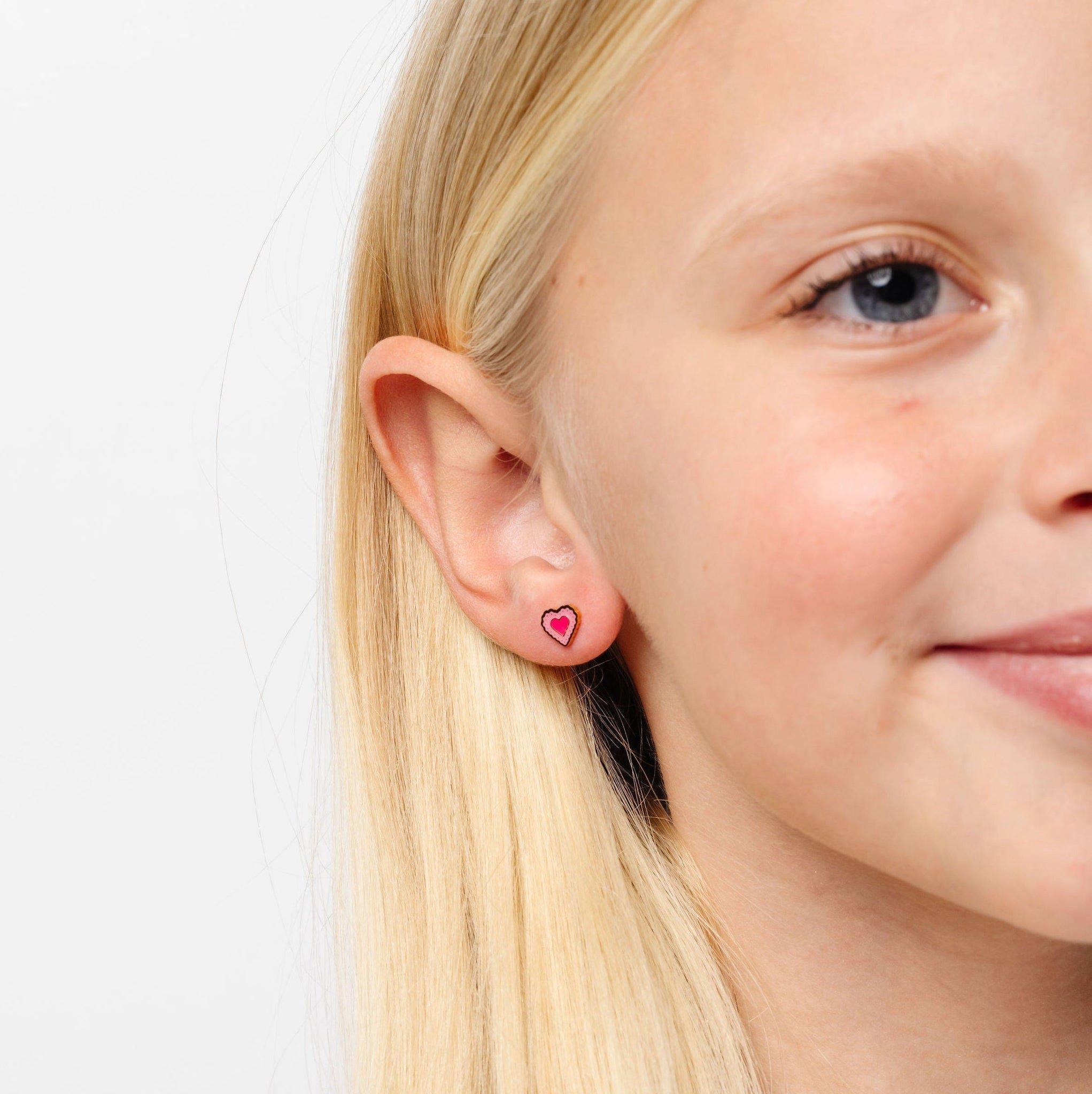 Radiant Heart Stud Earrings image number 2