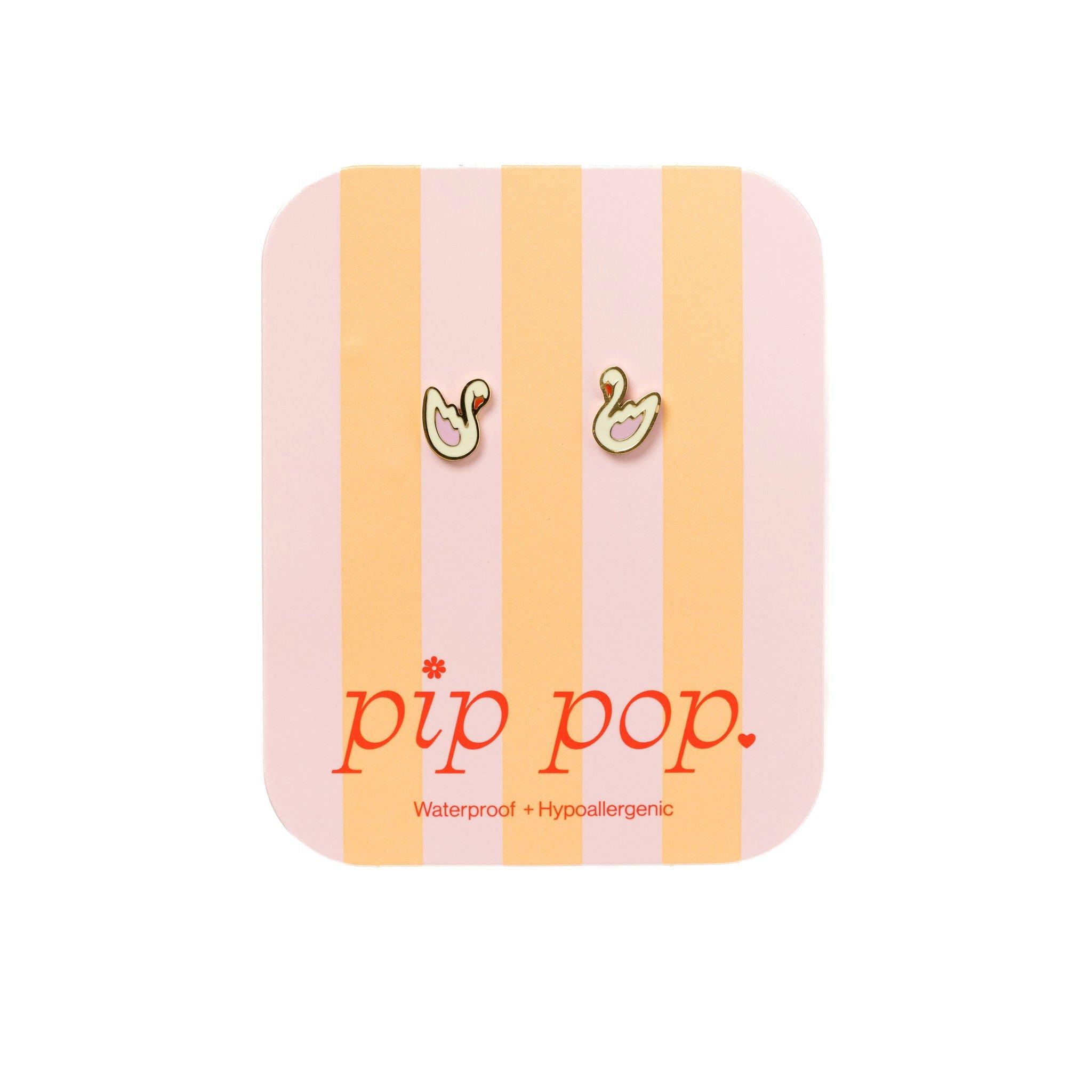 Swan Stud Earrings image number 2