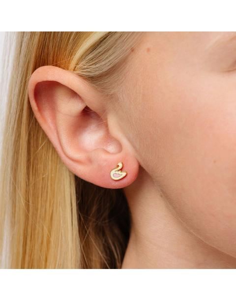 Swan Stud Earrings