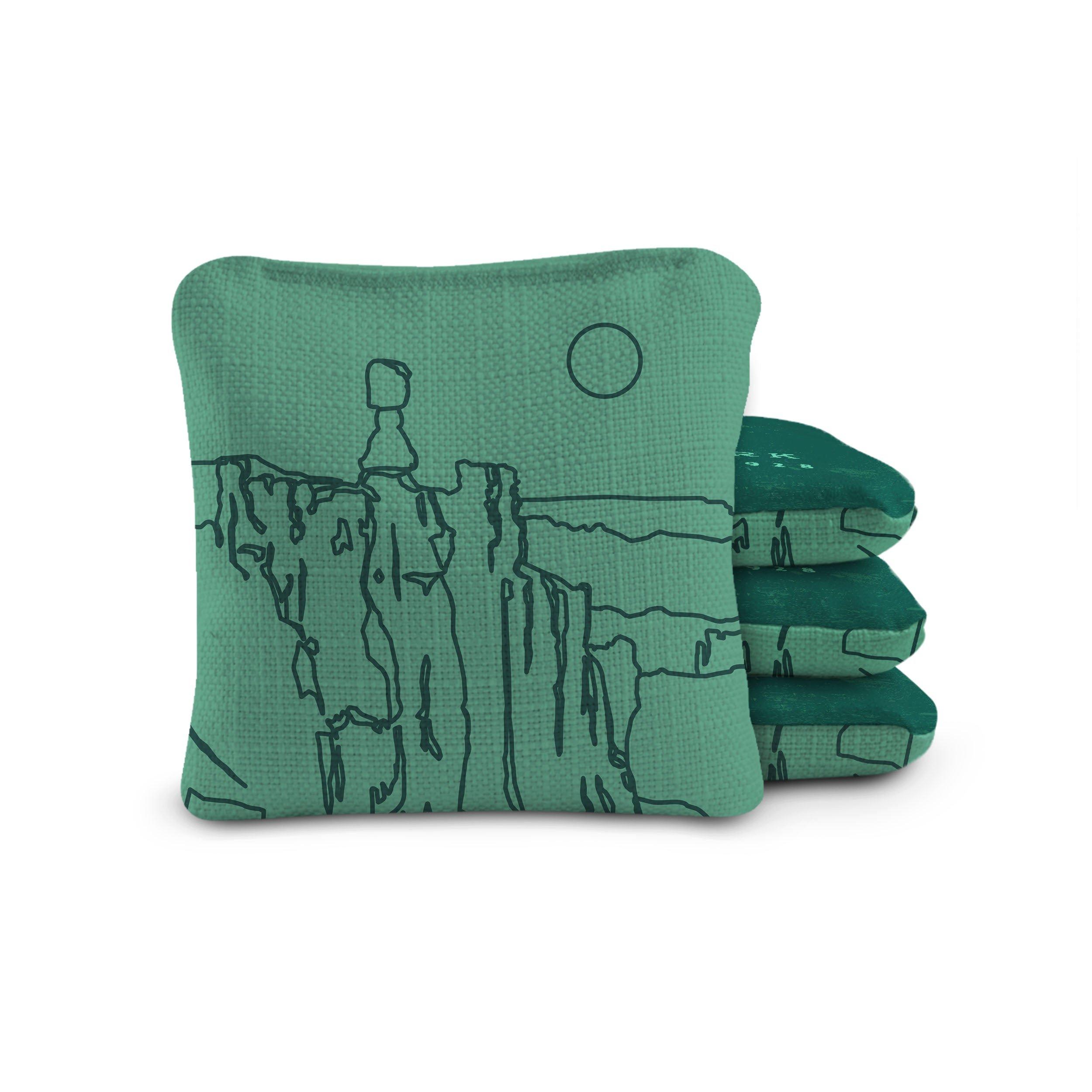 Dual-Sided Cornhole Bags | Bryce Canyon Green image number 1
