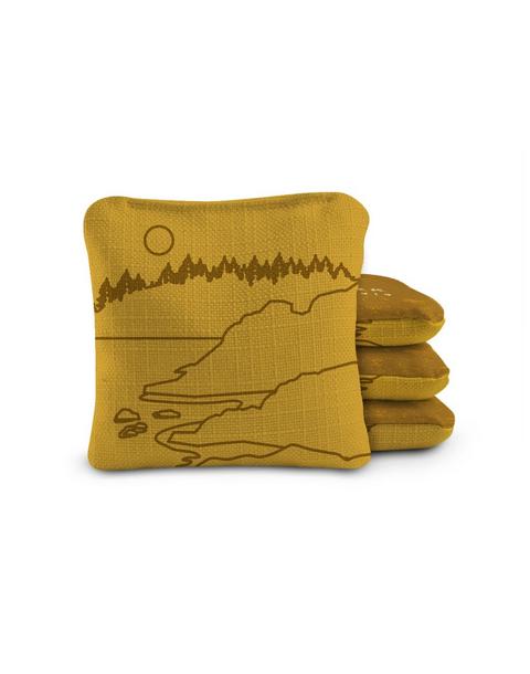 Dual-Sided Cornhole Bags | Acadia Gold