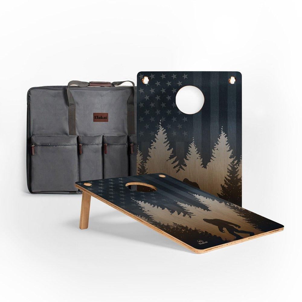 Travel Cornhole Boards Set | Weekender - American Sasquatch image number 1