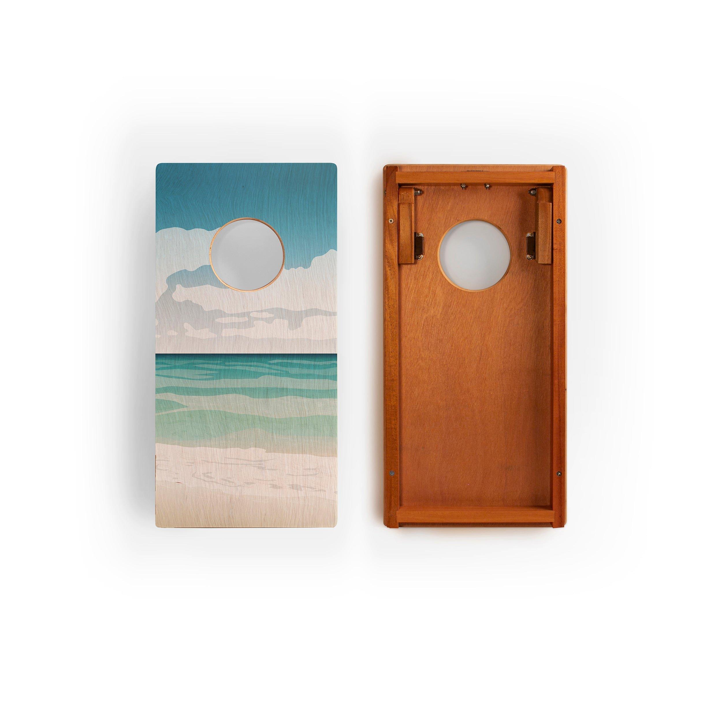 Travel Cornhole Set 1ft x 2ft | Gulf Islands image number 1