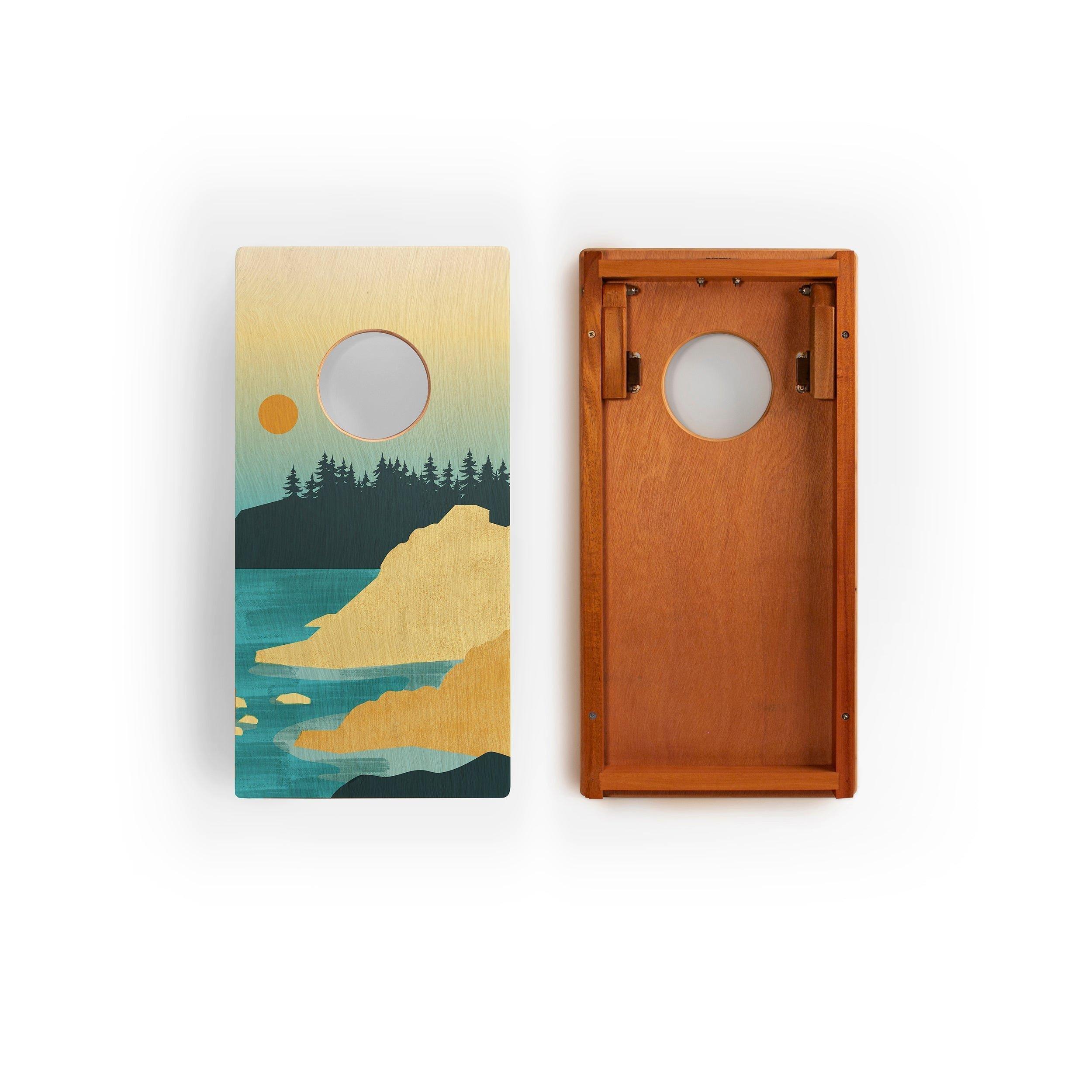 Travel Cornhole Set 1ft x 2ft | Acadia image number 1
