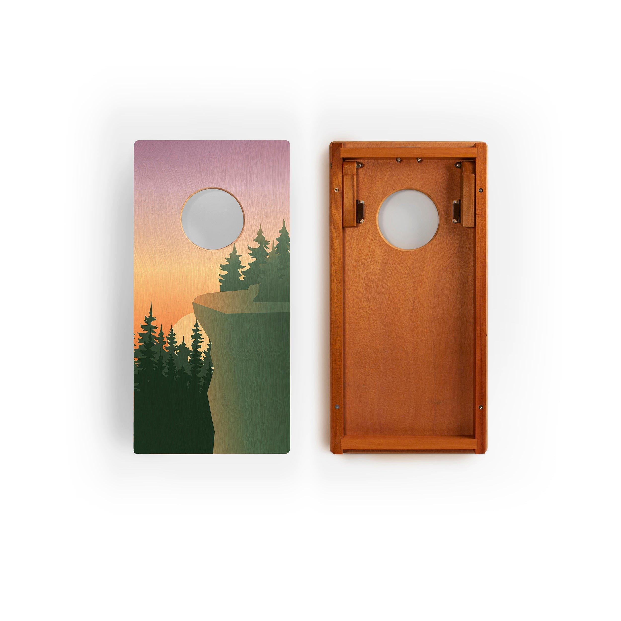 Travel Cornhole Set 1ft x 2ft | Cliff View image number 1