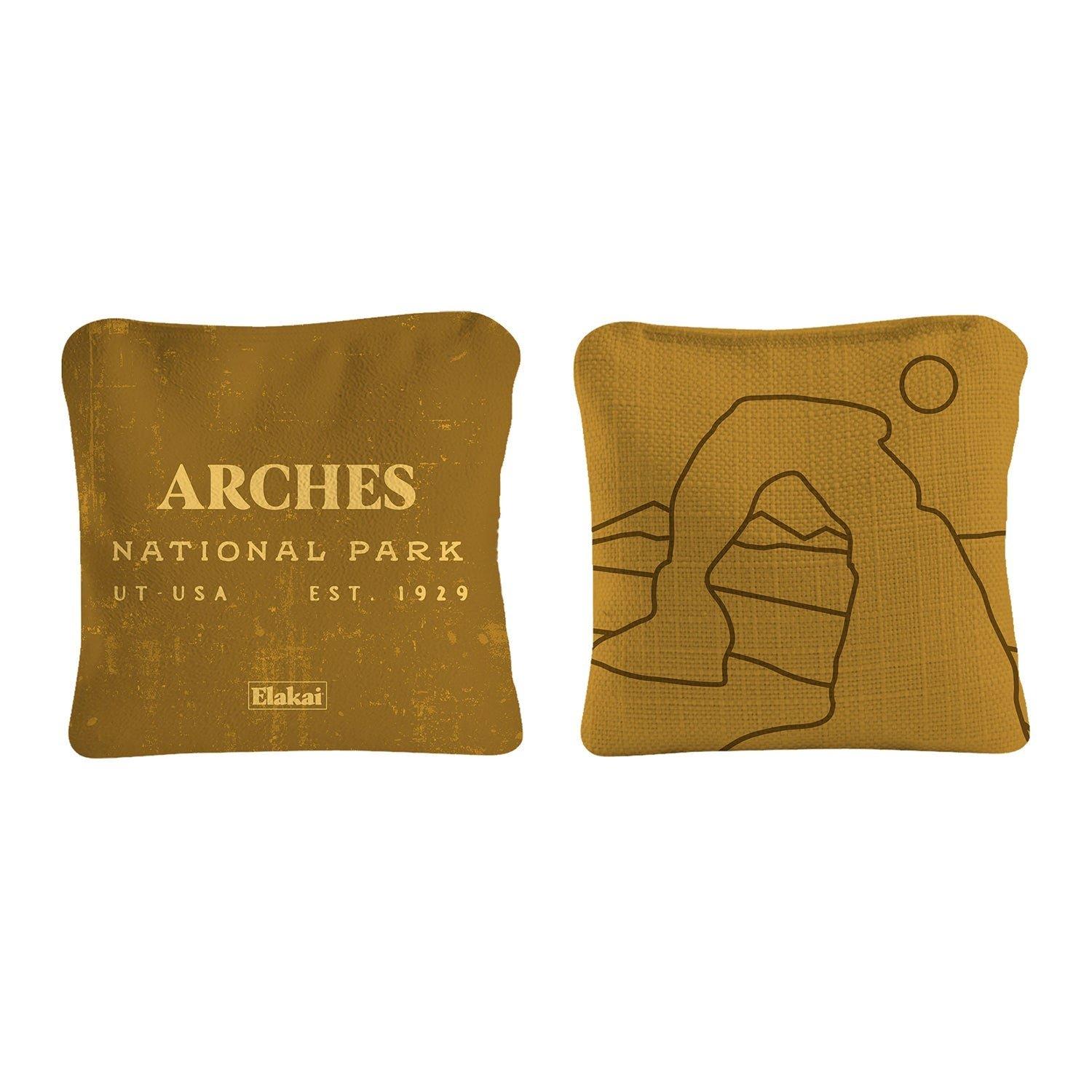 Dual-Sided Cornhole Bags | Arches Gold image number 2