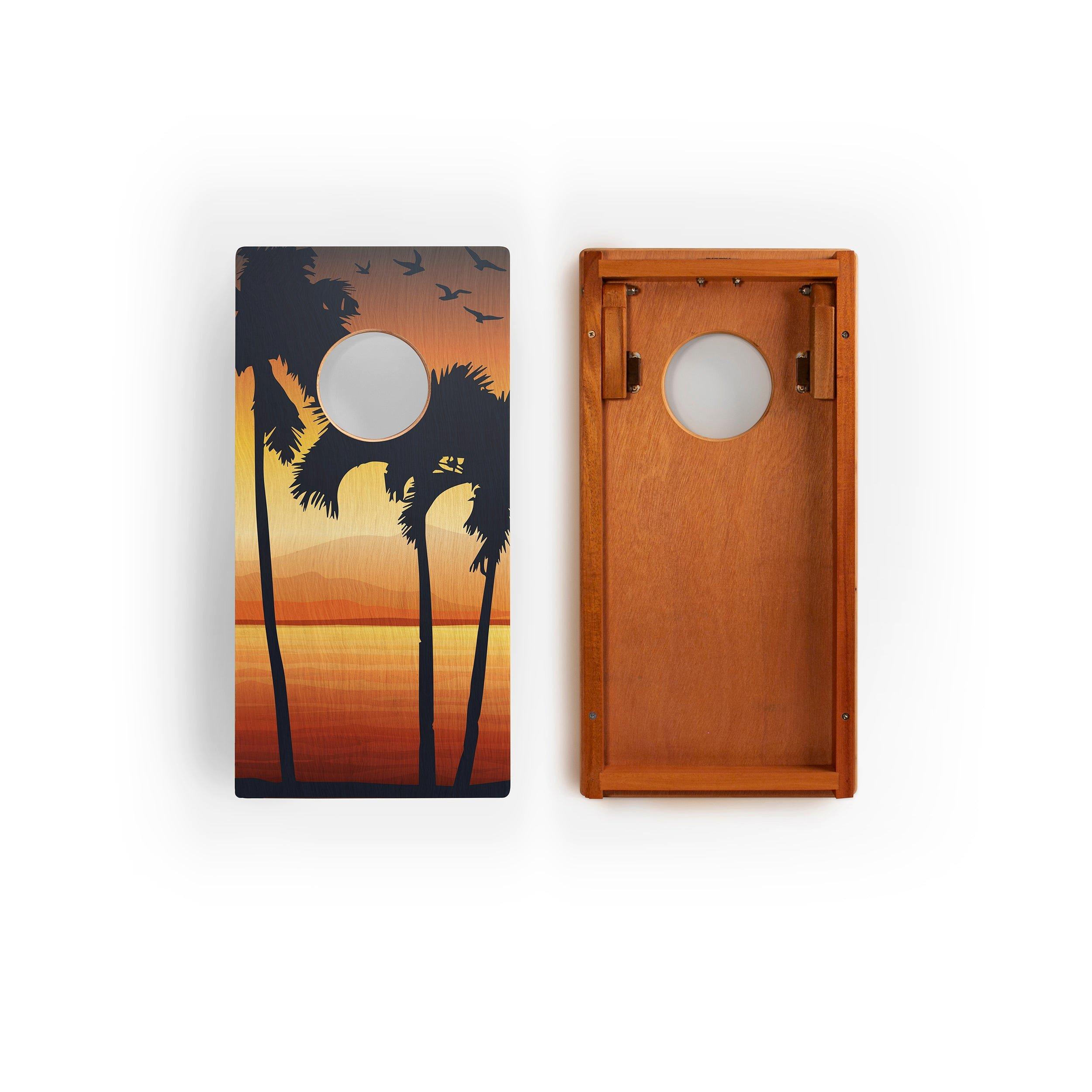 Travel Cornhole Set 1ft x 2ft | Virgin Islands image number 1