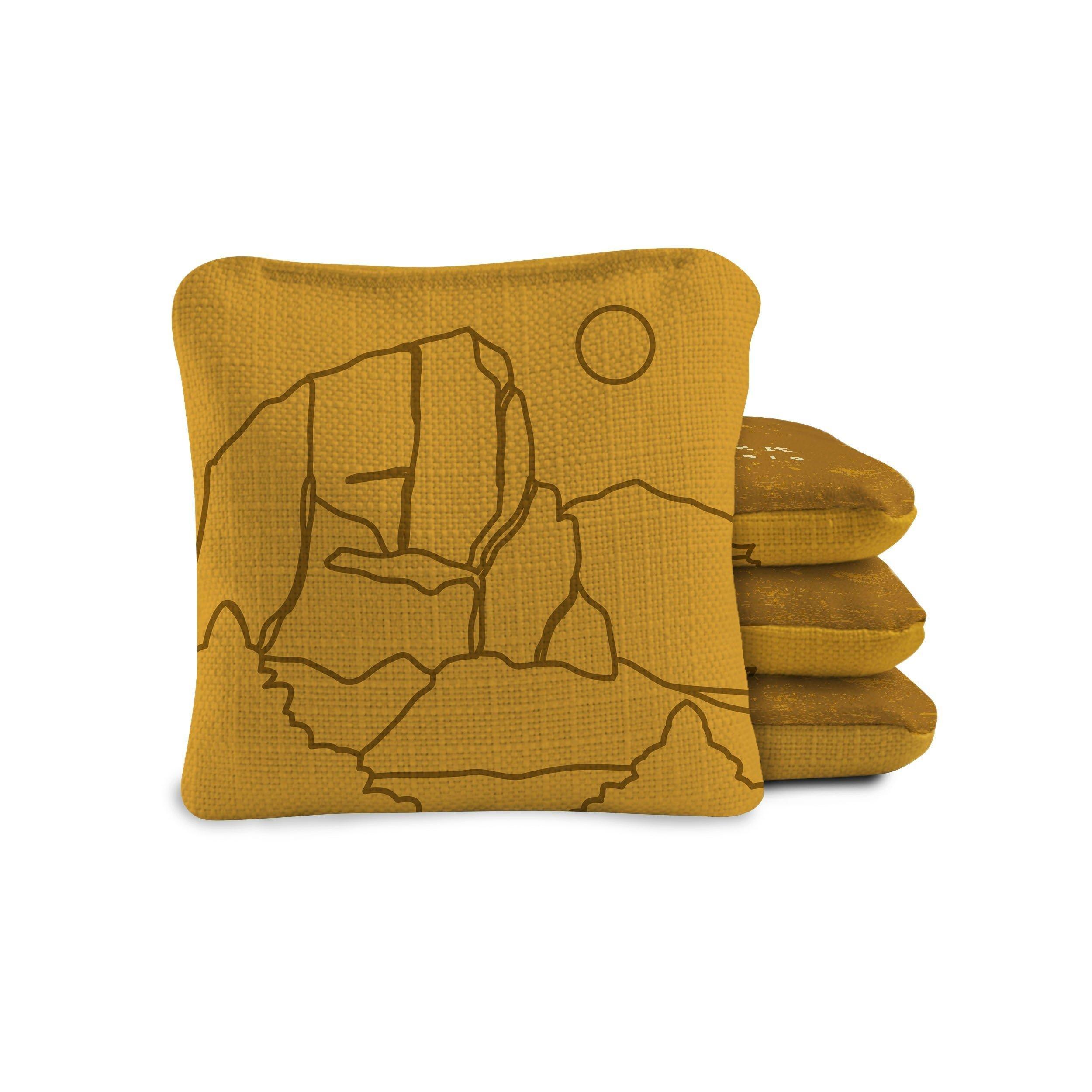Dual-Sided Cornhole Bags | Zion Gold image number 1
