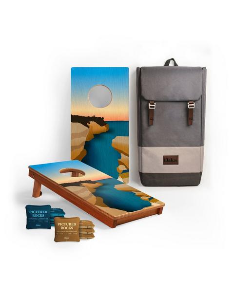 Travel Cornhole Set 1ft x 2ft | Pictured Rocks