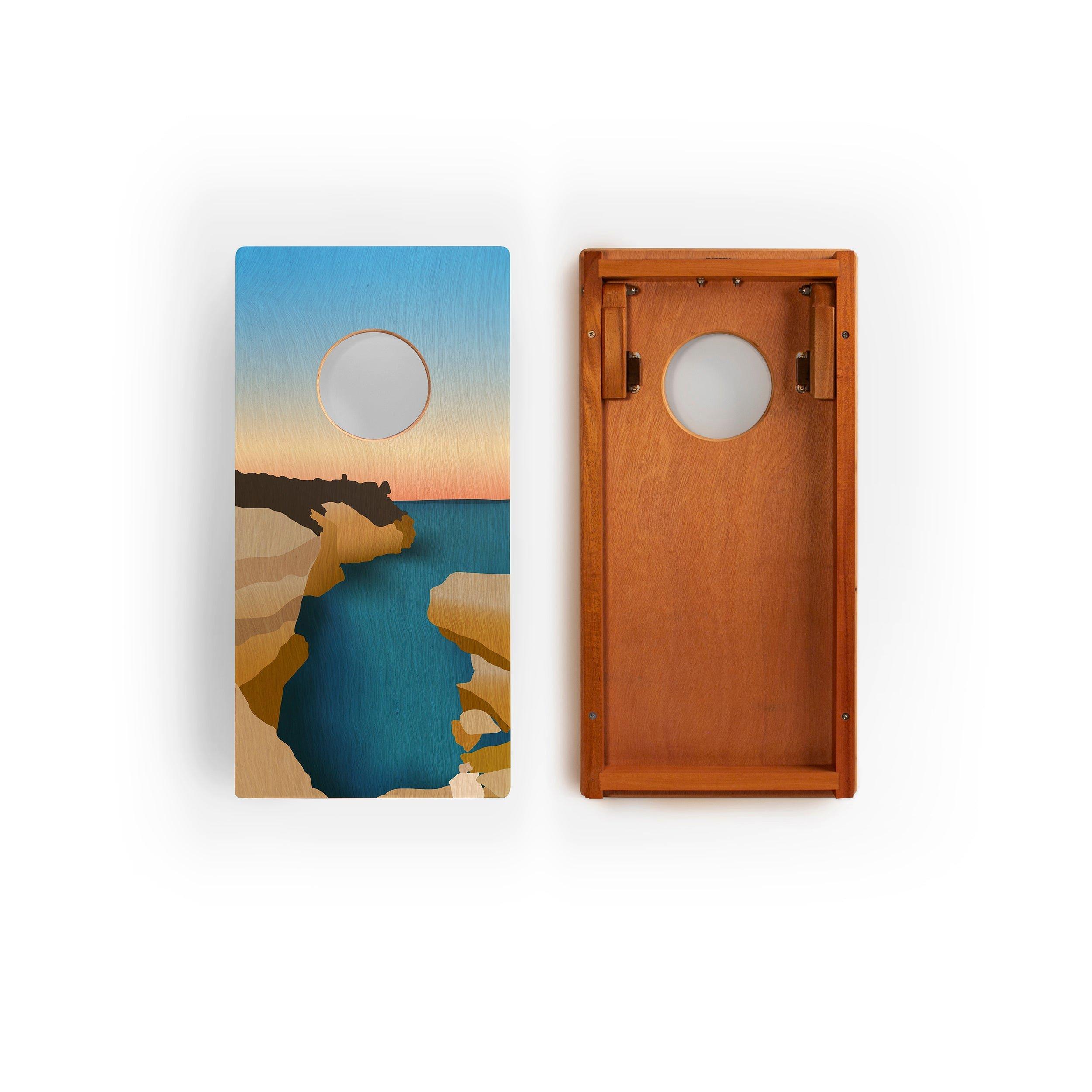 Travel Cornhole Set 1ft x 2ft | Pictured Rocks image number 1