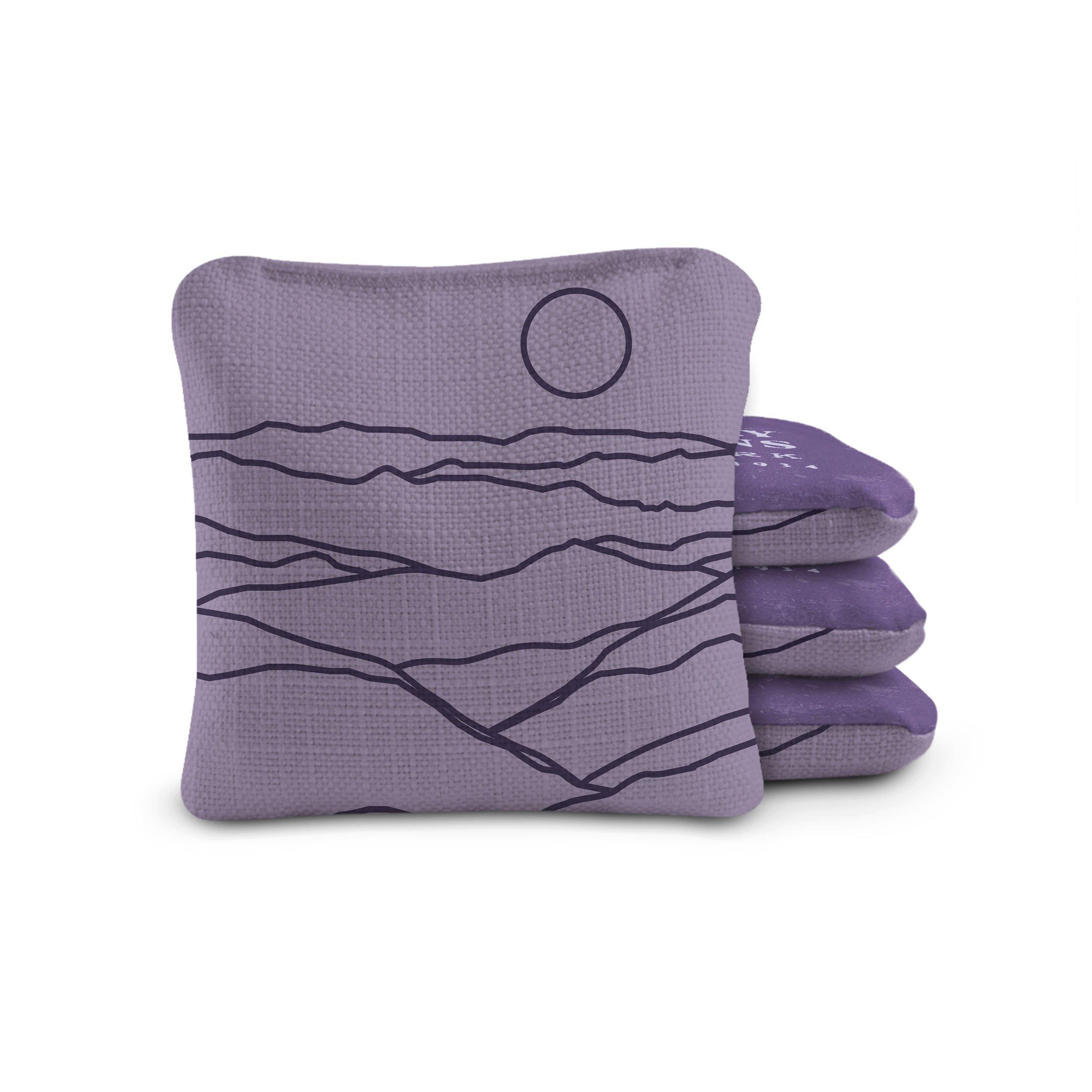 Dual-Sided Cornhole Bags | Great Smoky Mountains Purple image number 1