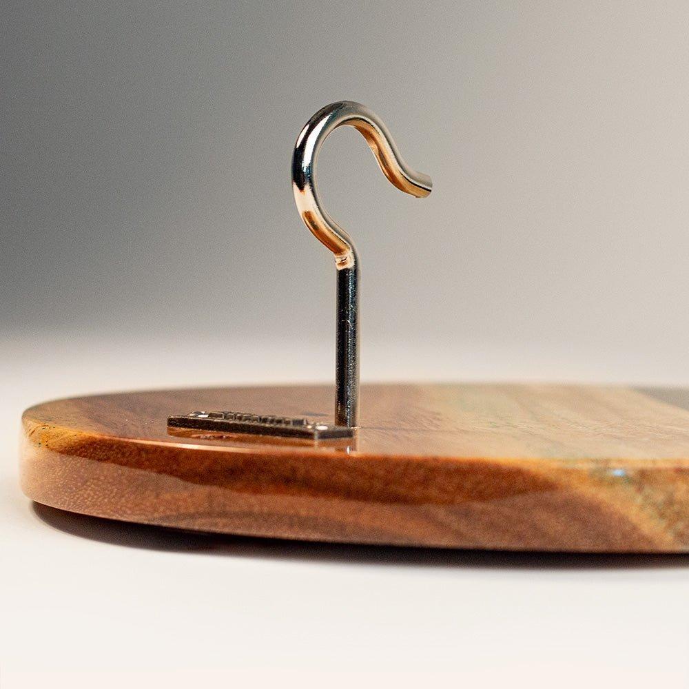 One of a Kind Wood Hook and Ring Toss Game | Green Pearl image number 3