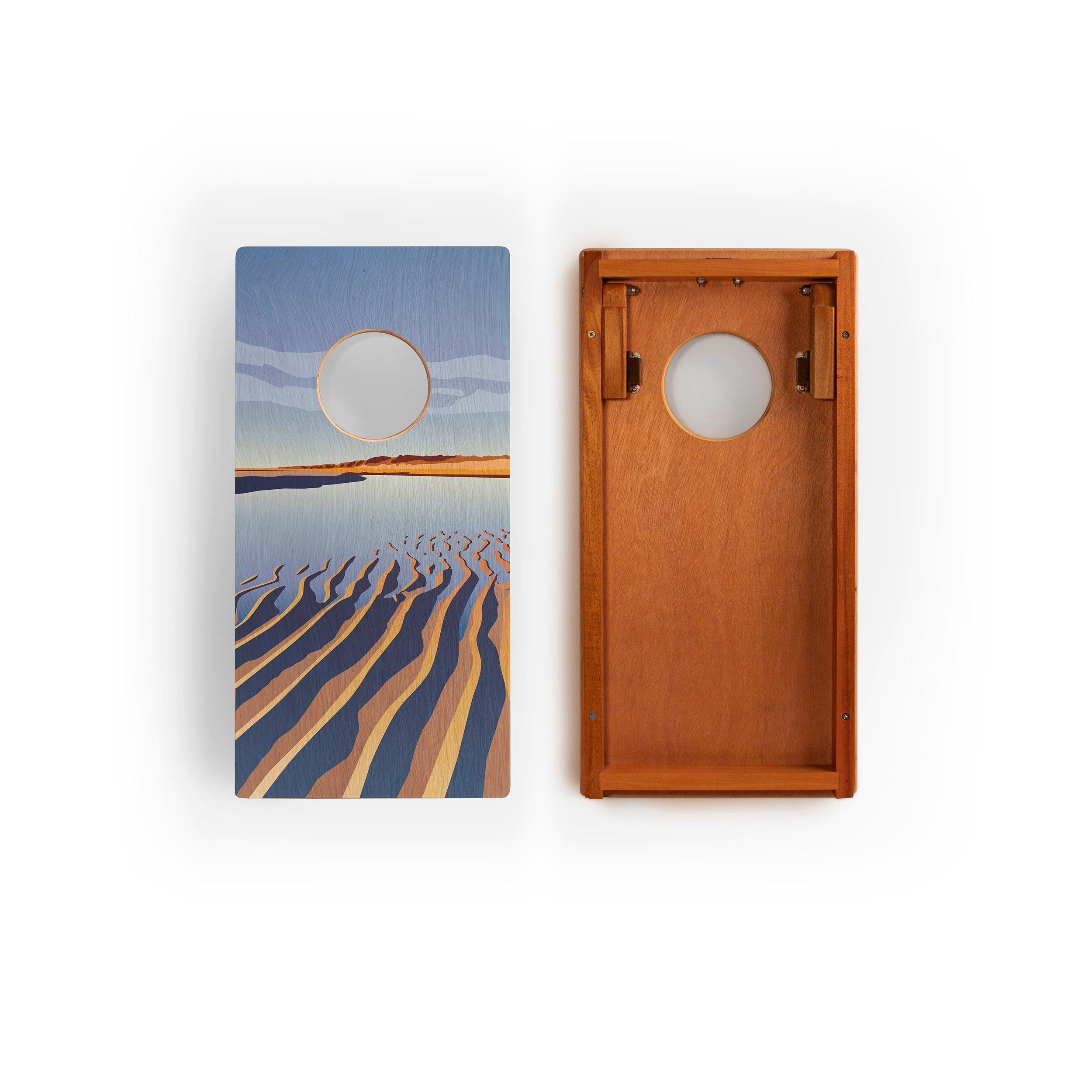 Travel Cornhole Set 1ft x 2ft | Cape Cod image number 1