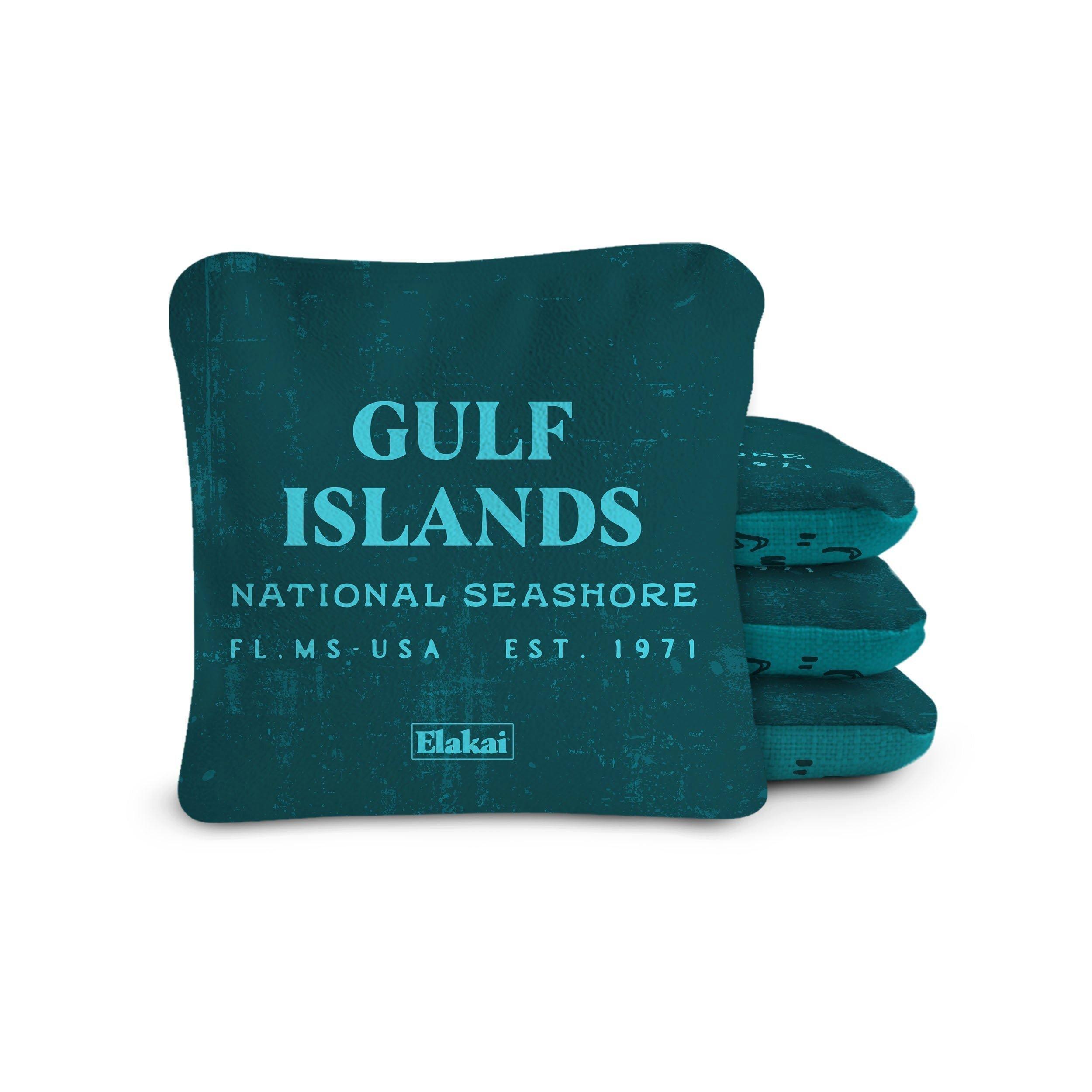 Dual-Sided Cornhole Bags | Gulf Island Shore Teal