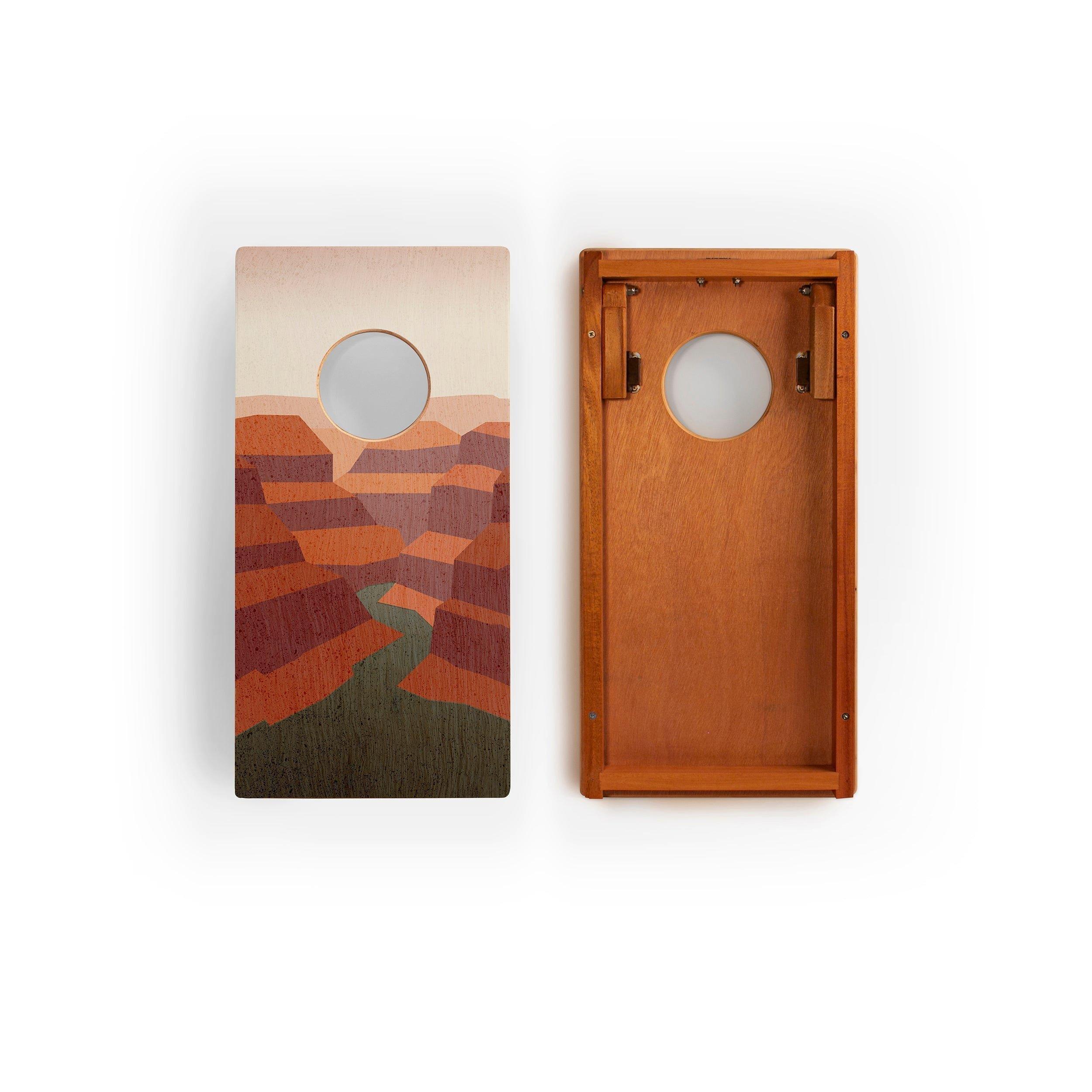 Travel Cornhole Set 1ft x 2ft | Grand Canyon image number 1