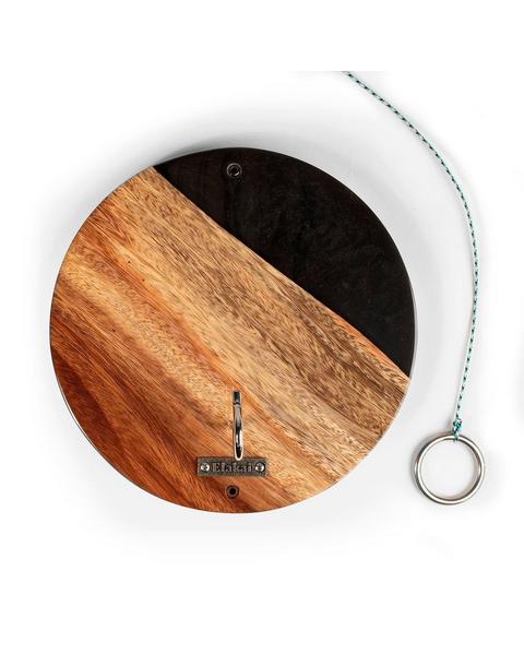 One of a Kind Wood Hook and Ring Toss Game | Black