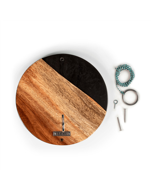 One of a Kind Wood Hook and Ring Toss Game | Black