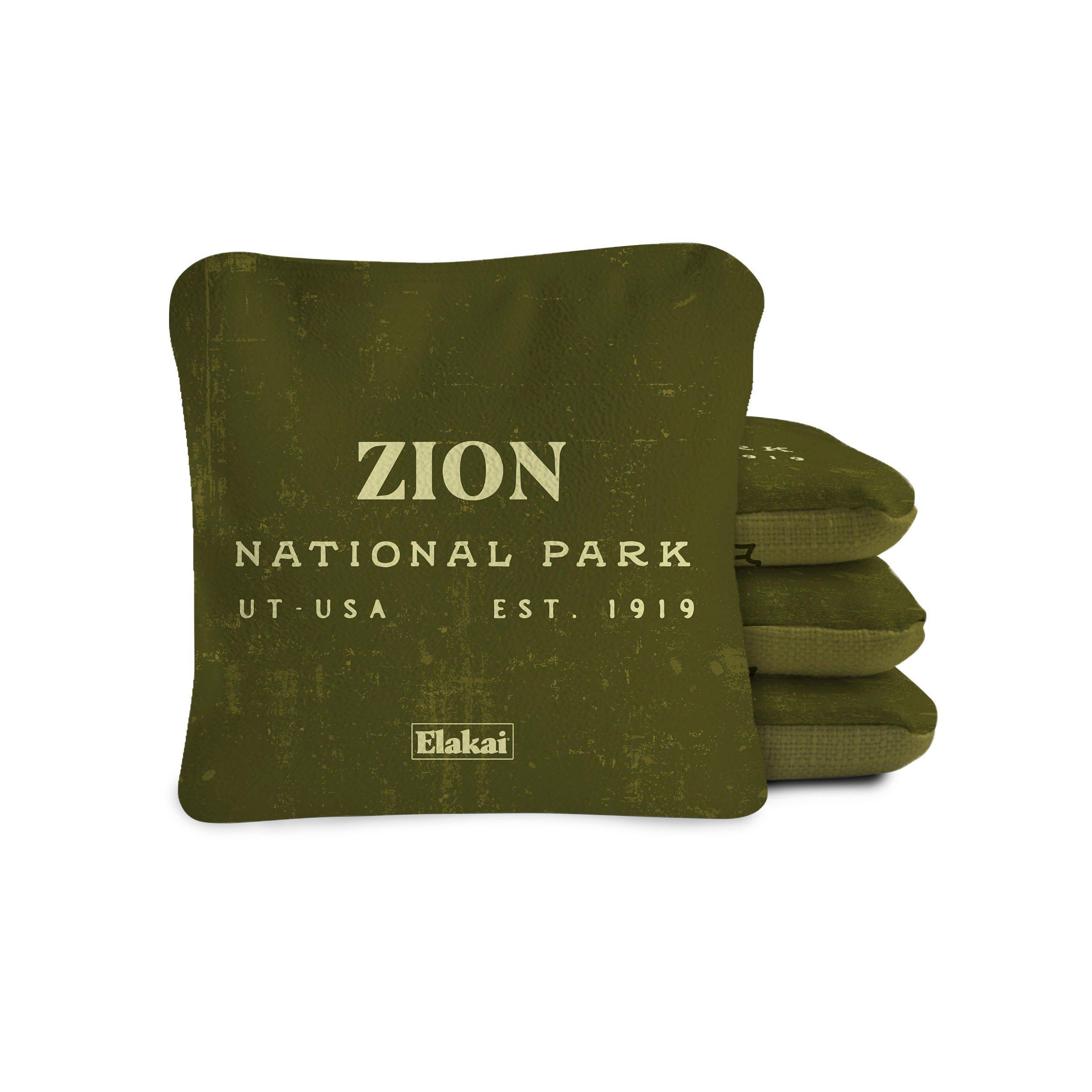 Dual-Sided Cornhole Bags | Zion Olive