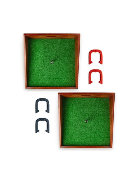 Mahogany Buckaroo Mini Horseshoes Game