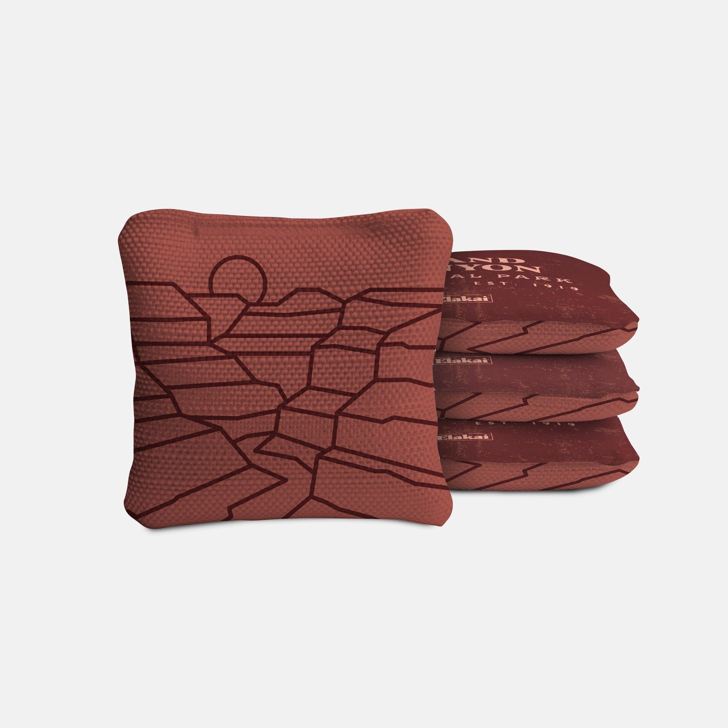 Dual-Sided Cornhole Bags | Grand Canyon Burgundy image number 1