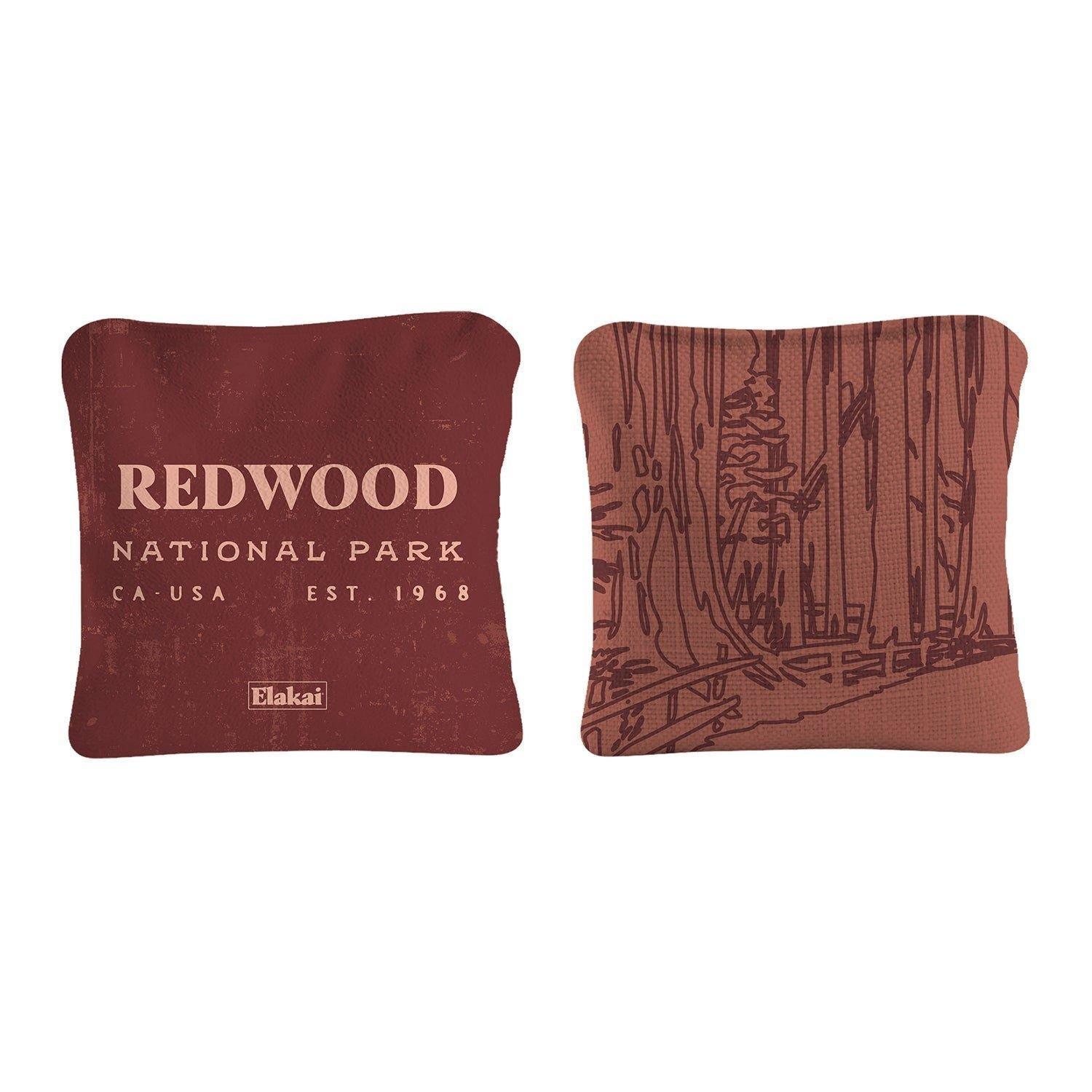 Dual-Sided Cornhole Bags | Redwoods Burgundy image number 2