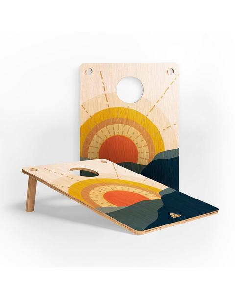 Travel Cornhole Boards Set | Weekender - Sunrise