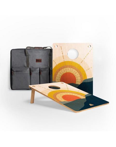Travel Cornhole Boards Set | Weekender - Sunrise