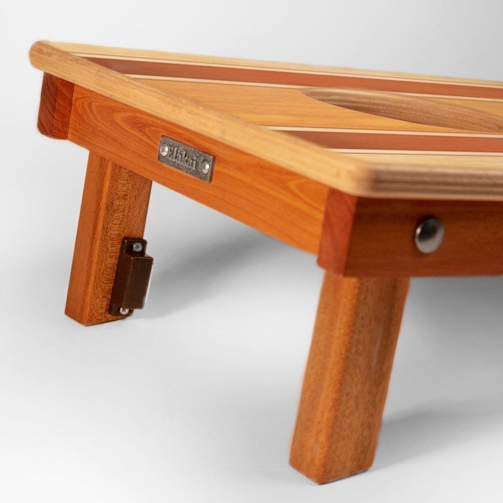 Travel Cornhole Set 1ft x 2ft | Natural Surf Beach - Classic Woody image number 2