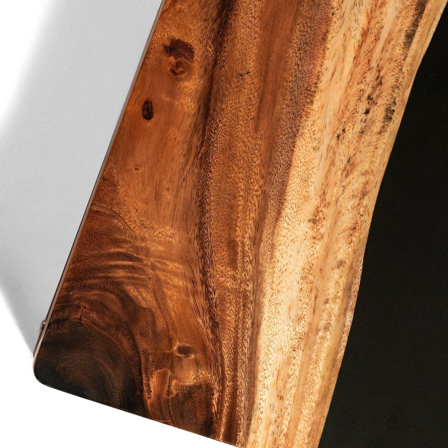 Resin & Wood Classic Cornhole Set | Live Edge River - Black image number 3
