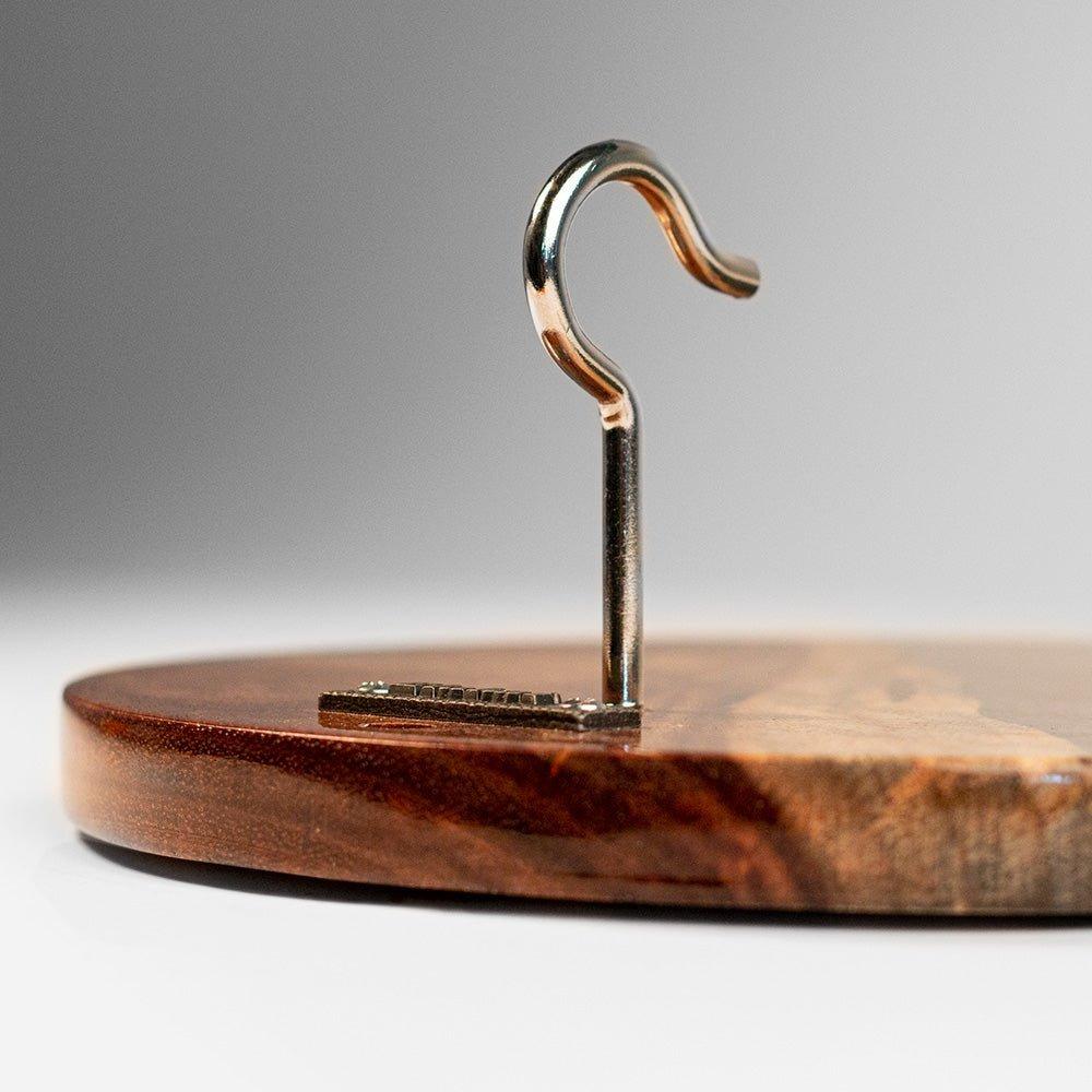 One of a Kind Wood Hook and Ring Toss Game | Gray Stone image number 3