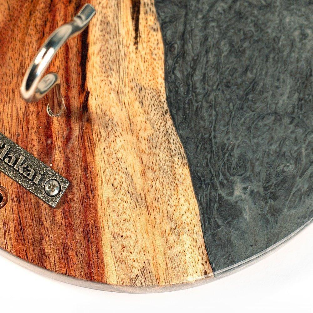 One of a Kind Wood Hook and Ring Toss Game | Gray Stone image number 4