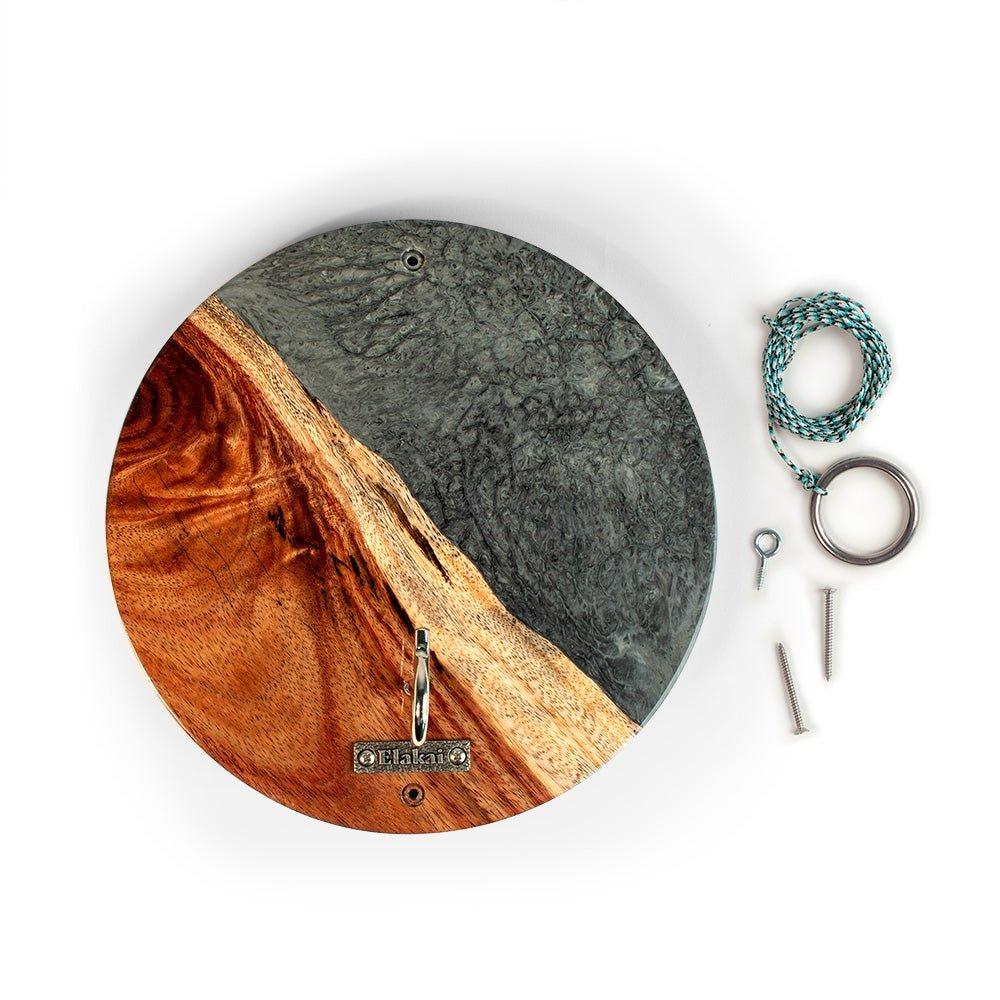 One of a Kind Wood Hook and Ring Toss Game | Gray Stone image number 1