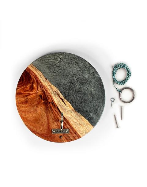One of a Kind Wood Hook and Ring Toss Game | Gray Stone