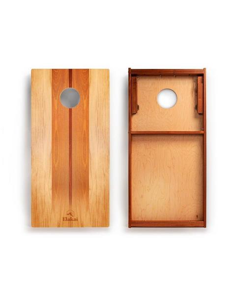 Classic Cornhole Set 2ft x 4ft | Natural Surf Beach - Woody