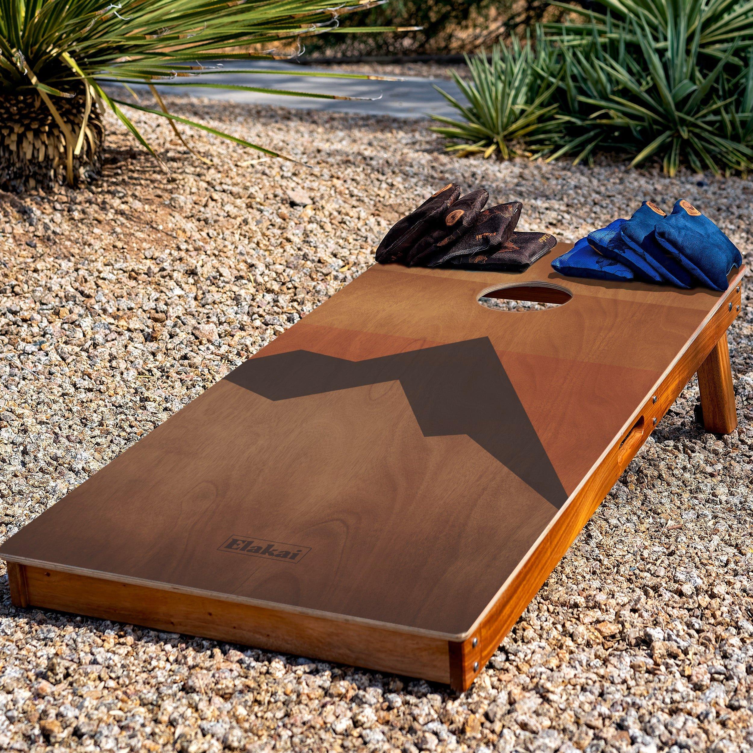 Classic Cornhole Set 2ft x 4ft | Modern Angle - Retro Elakai image number 2