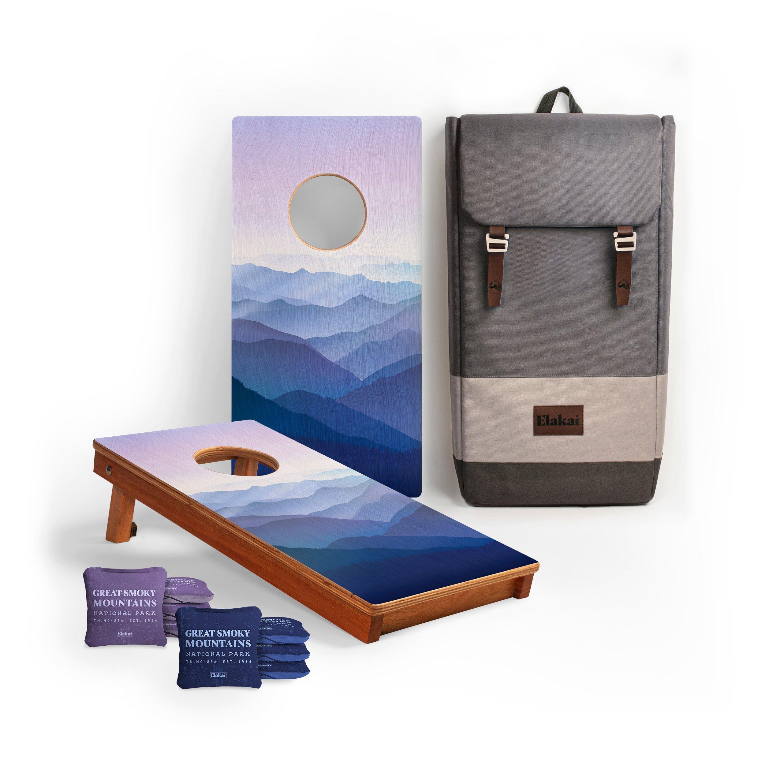 Travel Cornhole Set 1ft x 2ft | Great Smoky Mountains