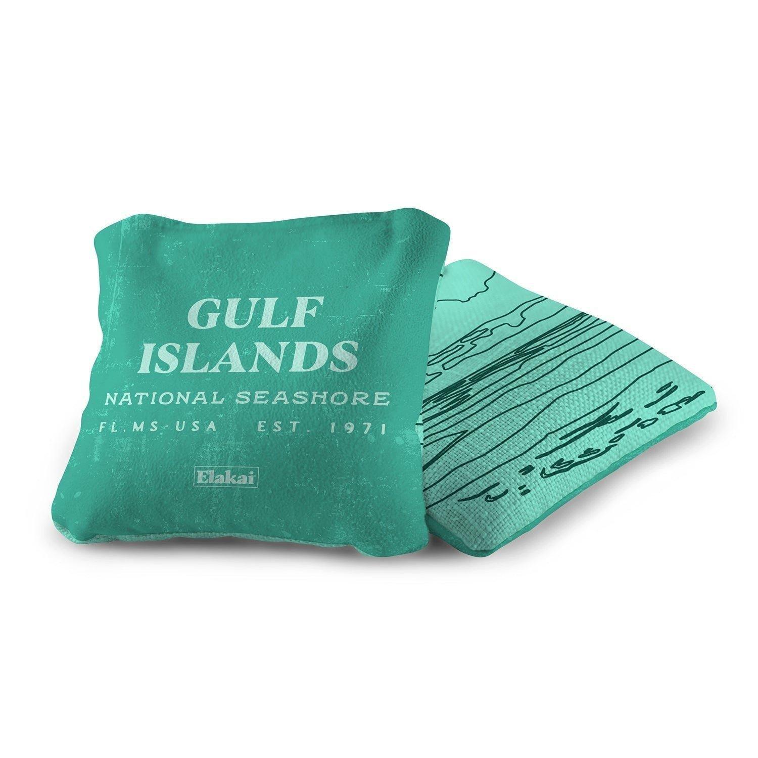Dual-Sided Cornhole Bags | Gulf Islands Shore Turquoise image number 3
