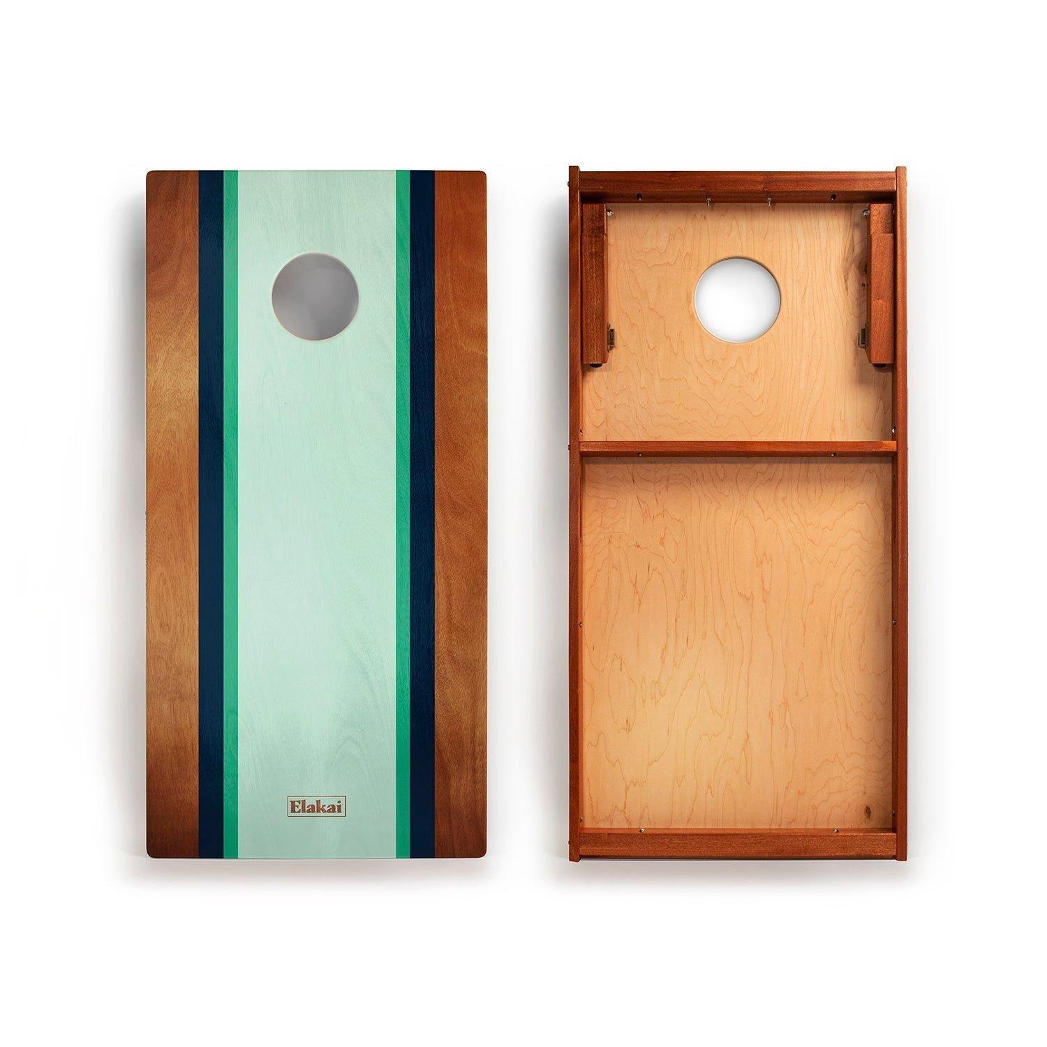 Classic Cornhole Set 2ft x 4ft | Classic Beach Stripes - Gidget image number 1